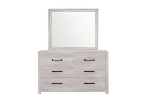 Linwood White Wash Mirror - Elegant Mirror Accent