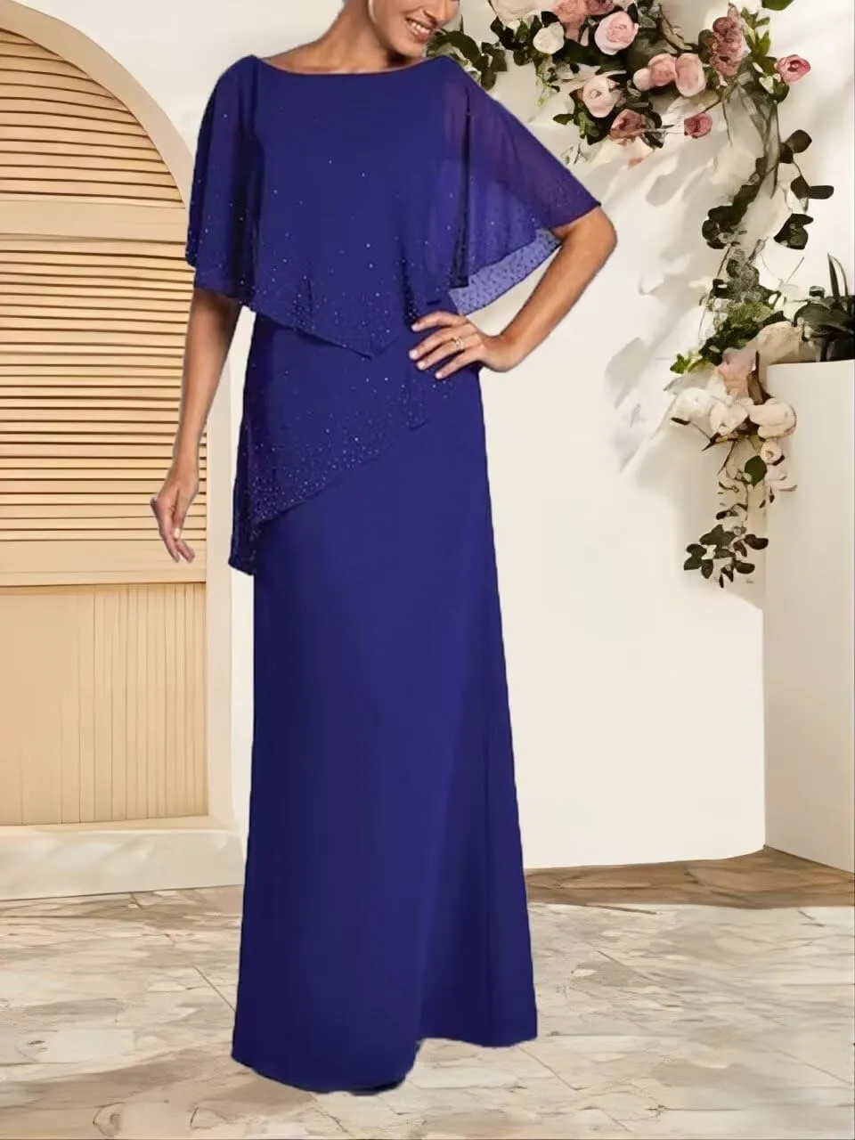 Long Mother of Bride Dresses Chiffon Wedding Guest Dress 2025 Formal Evening Gowns Elegant Mother of The Groom Dress