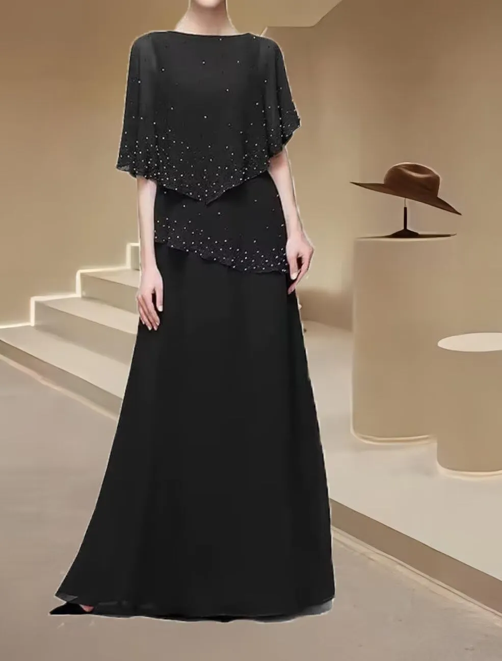 Long Mother of Bride Dresses Chiffon Wedding Guest Dress 2025 Formal Evening Gowns Elegant Mother of The Groom Dress