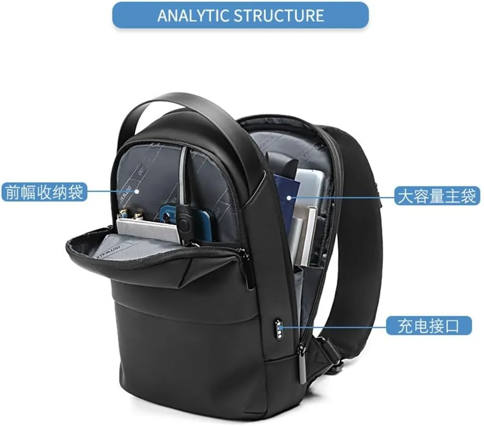 Men's Chest Bag Crossbody Bag Fashion Brand Oblique Small Backpack Crossbody Bag for Men