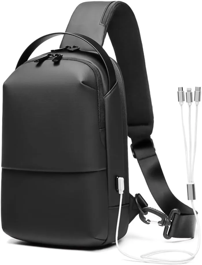 Men's Chest Bag Crossbody Bag Fashion Brand Oblique Small Backpack Crossbody Bag for Men
