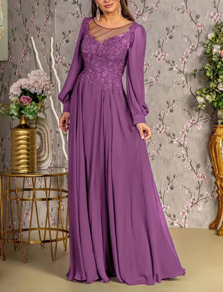 Mother of The Bride Dresses for Wedding Guest Dress Long Sleeves 2024 Fall Formal Evening Gowns for Women