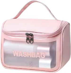 Multipurpose Cosmetic Organizer Bag Makeup Pouch for Women, and Girls for Travel (pink), Pink, Travel Accessories