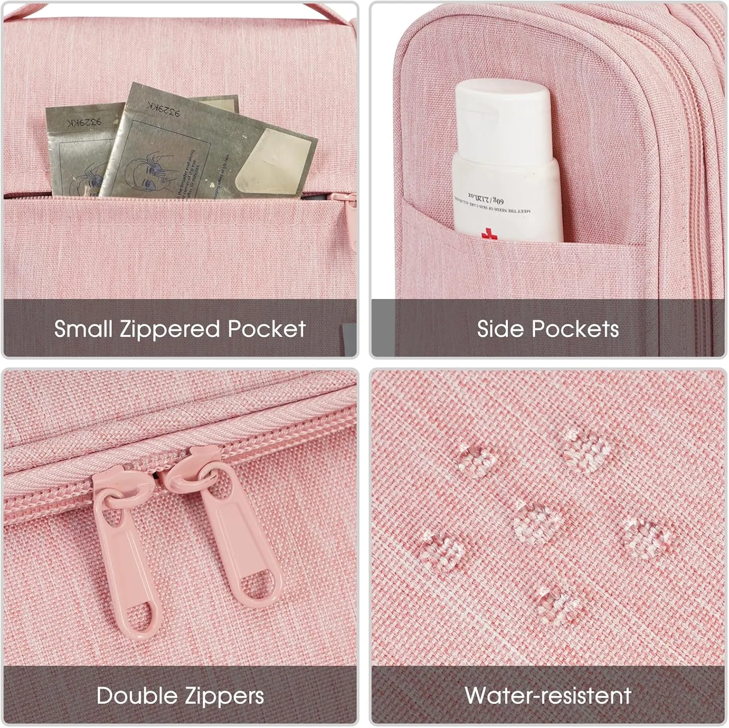 Narwey Hanging Toiletry Bag for Women Travel Makeup Bag Organizer Toiletries Bag for Cosmetics Essentials Accessories