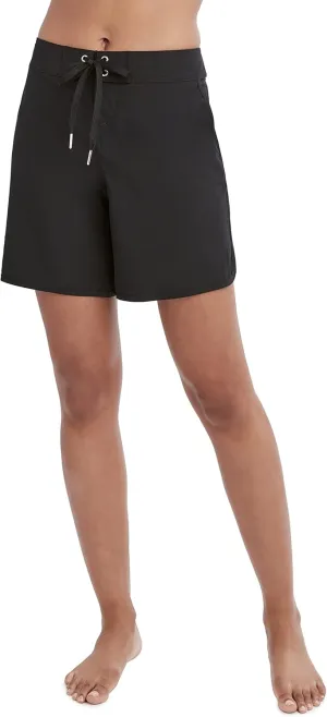 Nautica Women's Standard Board 9" Inseam  Quick Dry Swim Shorts, Swimsuit Bottom, Bikini Cover Up, Beachwear