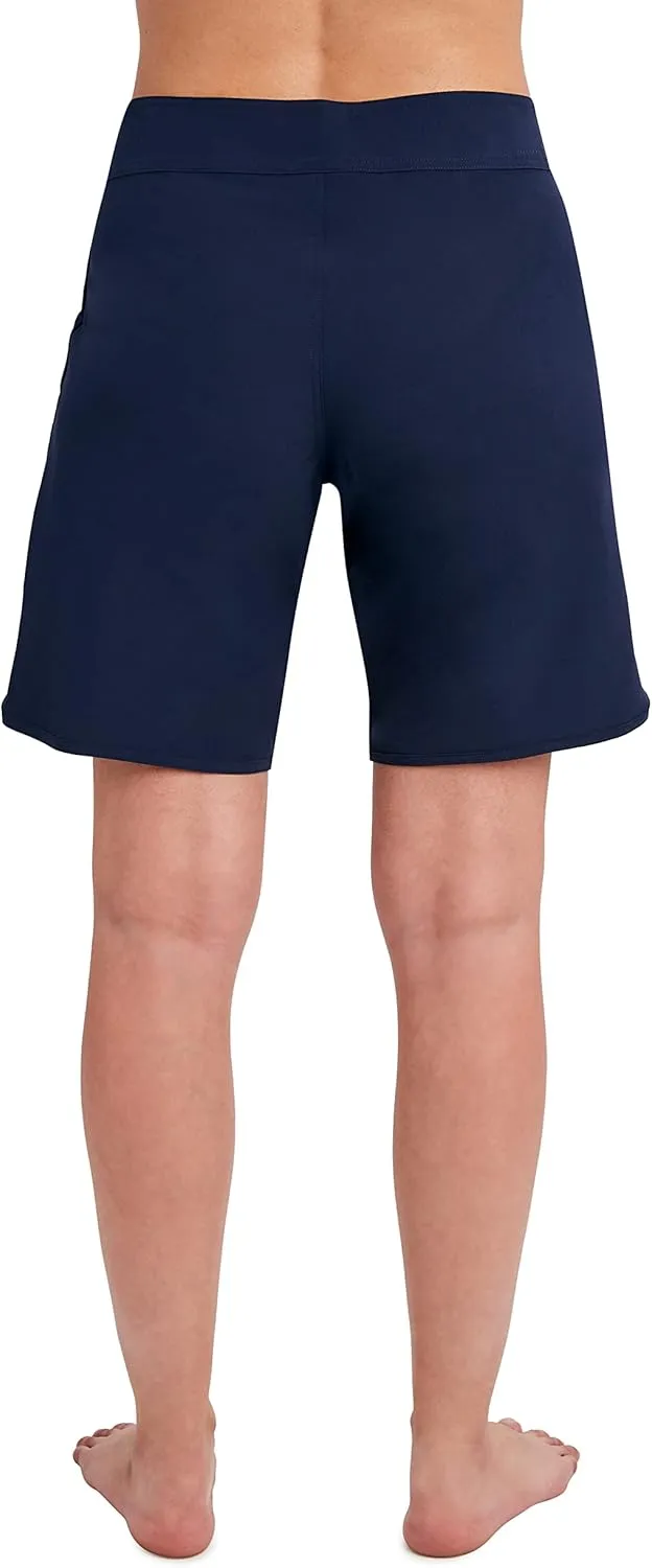 Nautica Women's Standard Board 9" Inseam  Quick Dry Swim Shorts, Swimsuit Bottom, Bikini Cover Up, Beachwear