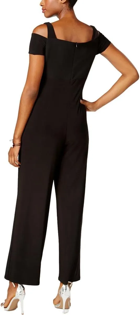 Nightway Womens Cutout Wide Leg Jumpsuit