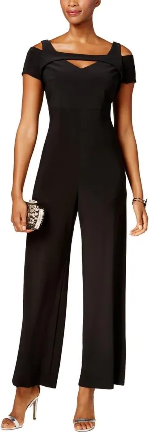 Nightway Womens Cutout Wide Leg Jumpsuit