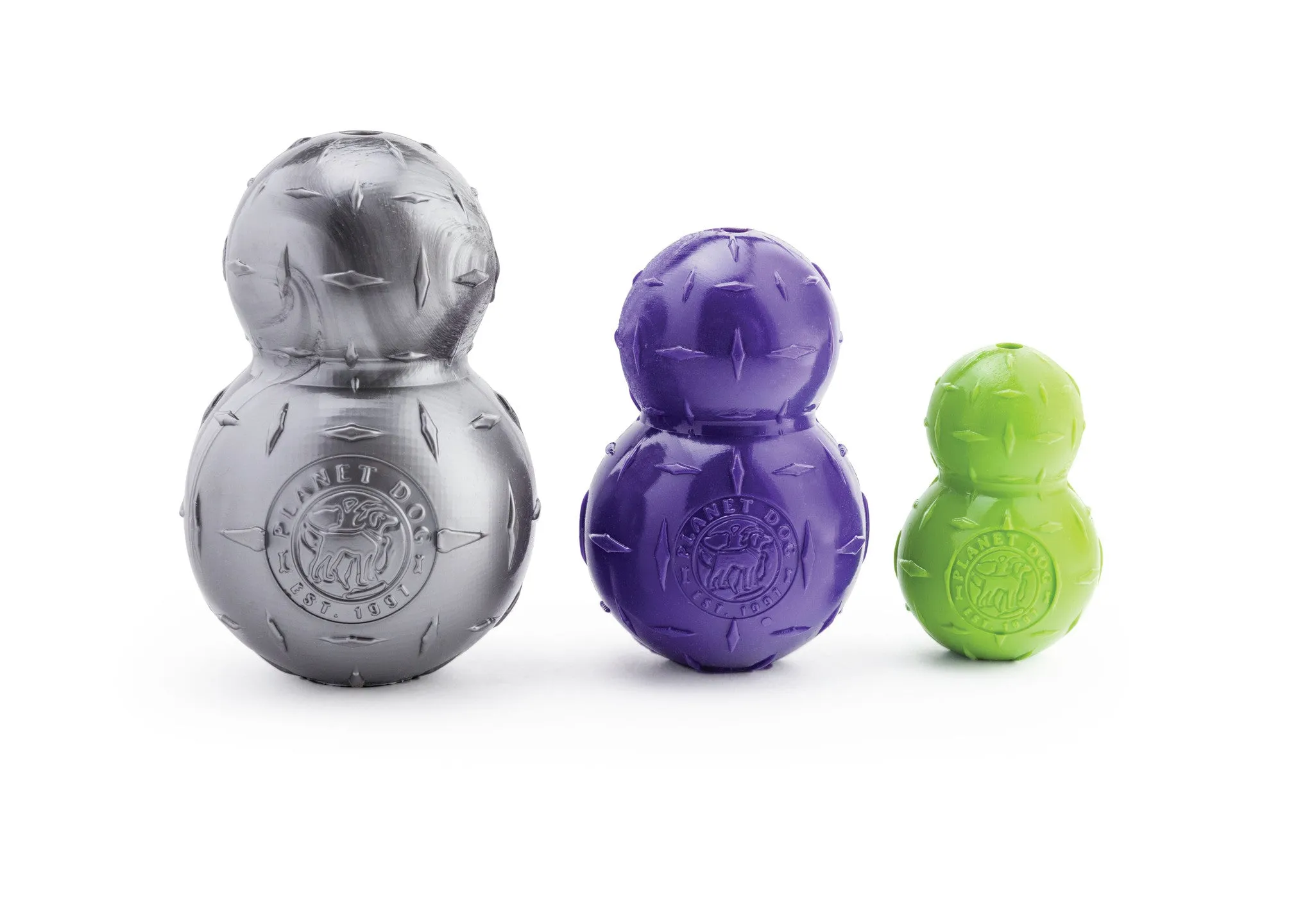 Orbee-Tuff® Diamond Double Plate Ball Dog Toy (Steel)
