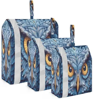 Owl Face Compression Packing Cubes Luggage Organizer Bags for Travel Suitcase Organizer for Women Travel Accessories