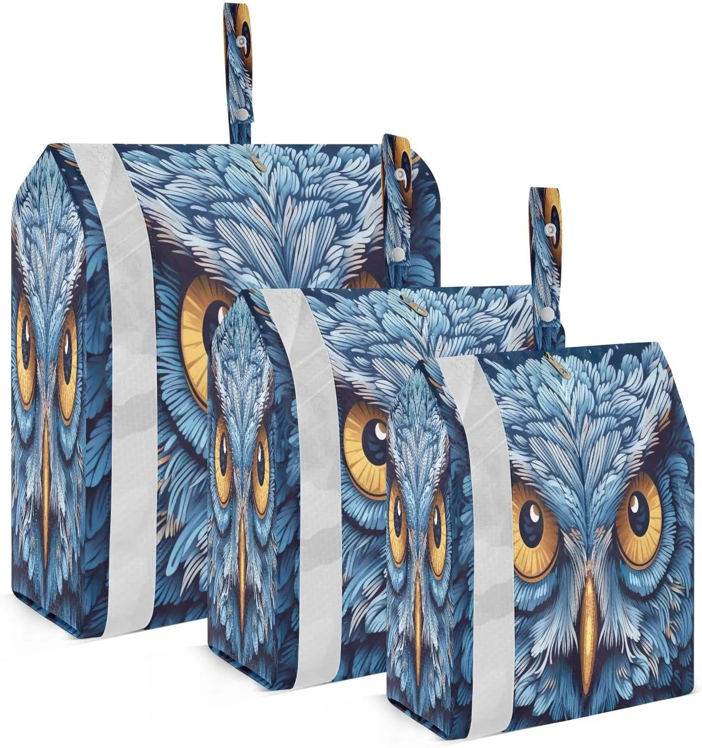 Owl Face Compression Packing Cubes Luggage Organizer Bags for Travel Suitcase Organizer for Women Travel Accessories