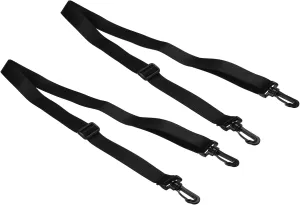 PATIKIL 59" Shoulder Strap, 2 Pcs 0.98" Width Nylon Adjustable Replacement Strap with Plastic Swivel Hooks for Camera Laptop Case Bag Briefcase, Black