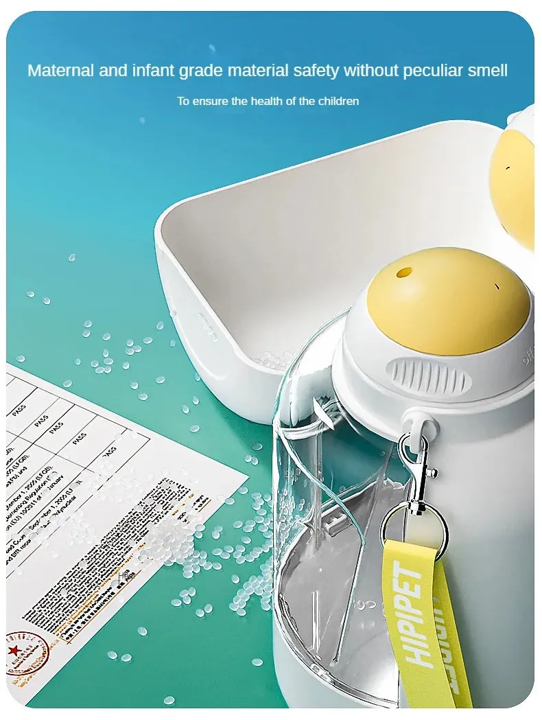Portable 2-in-1 Dog Water Bottle & Food Container