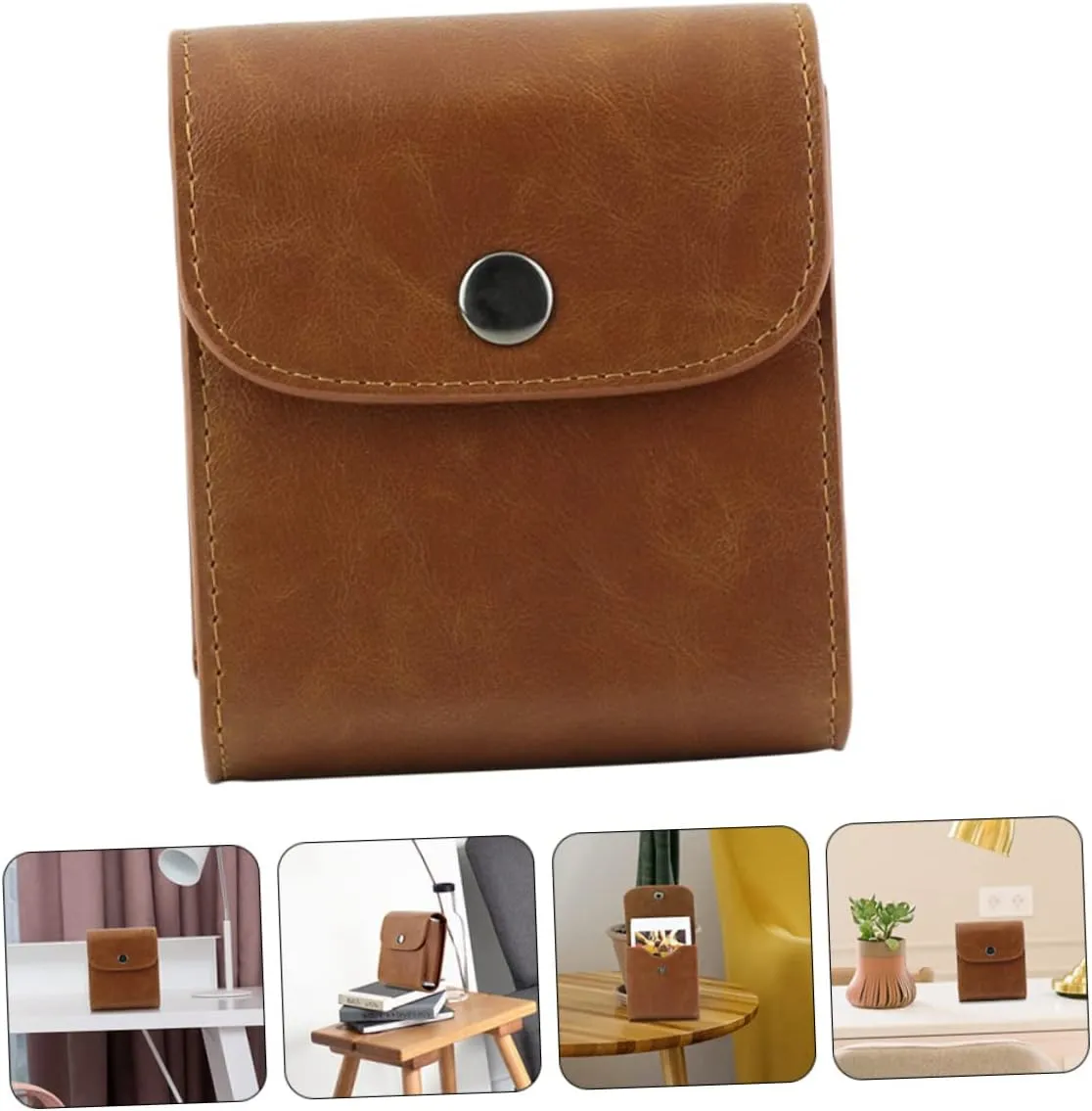 Pu Leather Photo Storage Bag for / /sq20 Instant Camera Film Accessories and Stylish Mini Photo Bag