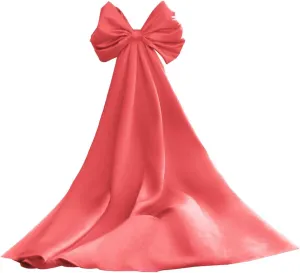 Removable Satin Big Bow for Wedding Bridal Cloak for Wedding Accessories Separate Bowknot Detachable Sleeves Train