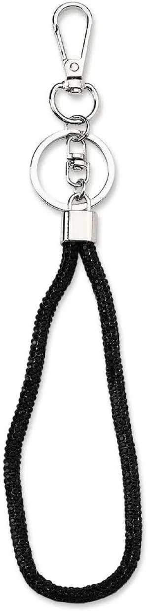 Rhinestone Keychain Wristlet Stap Lanyard for Womens Car Keys Keychain Accessories for Purse Wallet Badge Case