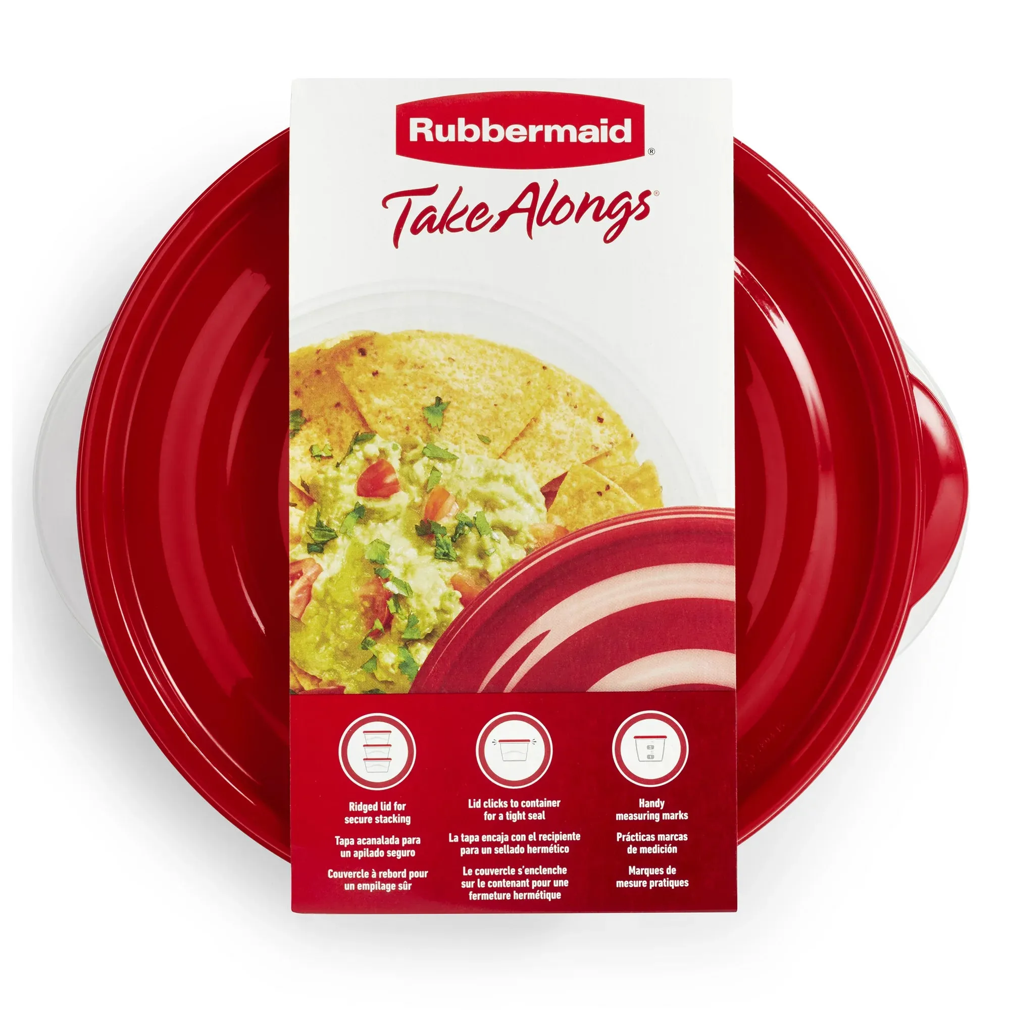 Rubbermaid TakeAlongs Food Storage Containers – 6.2 Cup – 3-Pk.