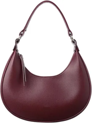 Shoulder Bags for Women Crescent Hobo Crossbody Bags PU Leather Hobo Crossbody Tote Dumpling Bags with Zipper