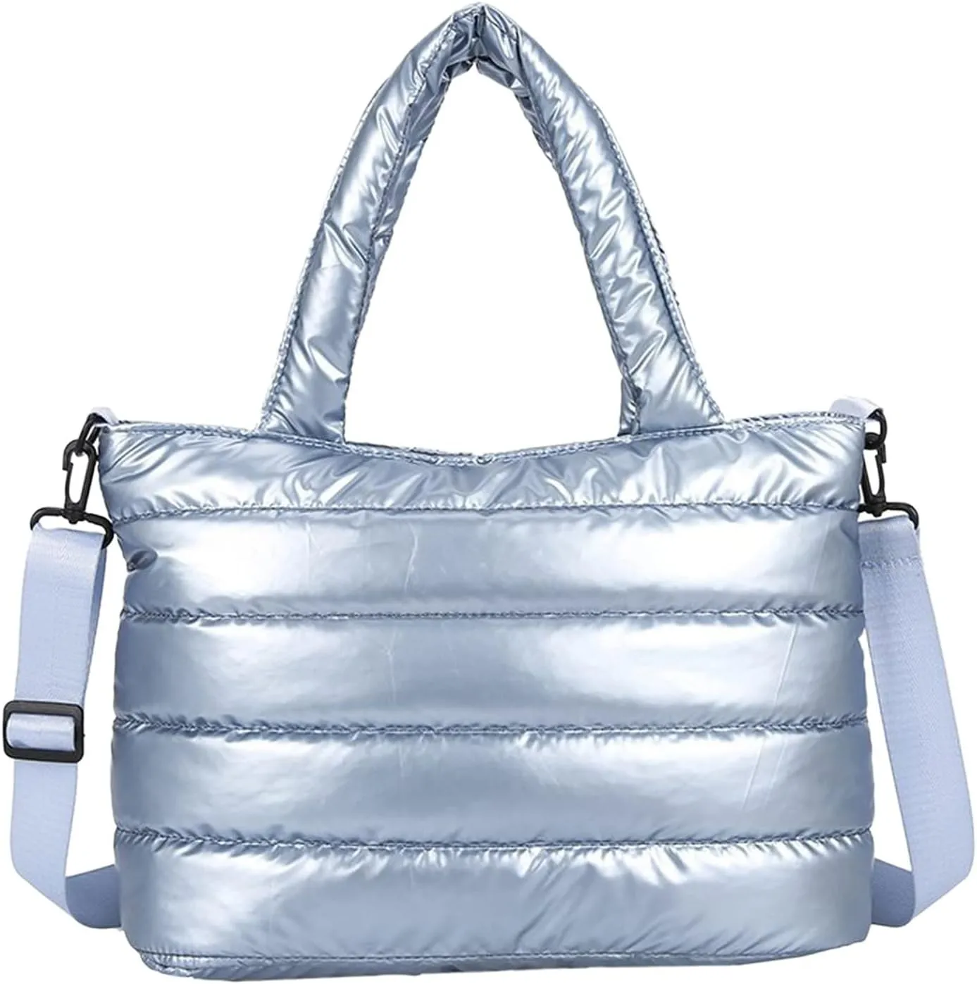 Sling Bag For Women Large Quilted Shoulder Bag Carryall Puffer Hobo Bag For Family Friends Travel College F