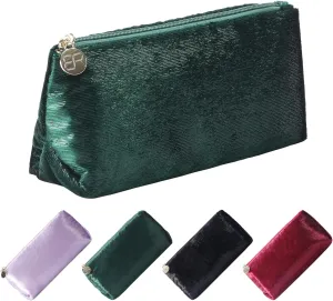 Small Makeup Bag for PurseGreen Cosmetic Travel Bag for Women, Cute Make Up Pouch for Accessories
