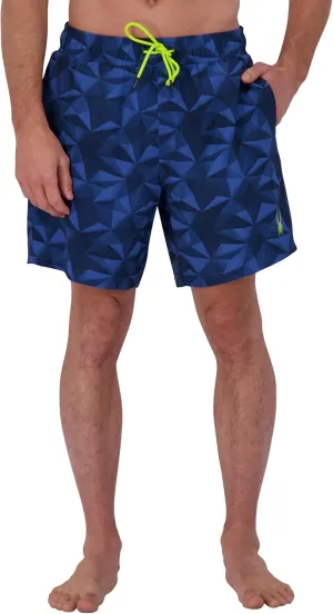 Spyder Men's Swim Trunks, Stretch, Quick-Dry, 7-inch Board Shorts, UPF 50 , Brief Liner