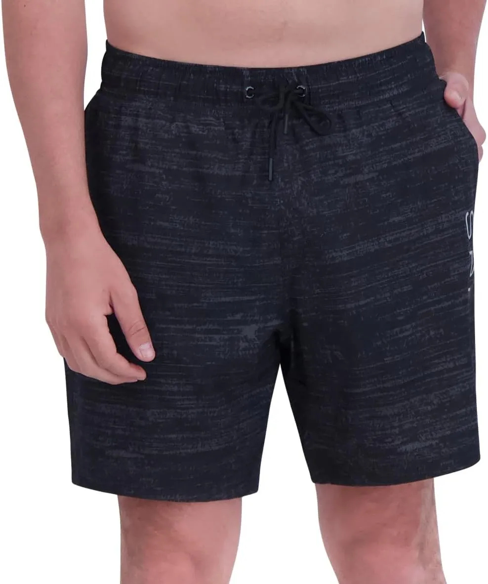 Spyder Men's Swim Trunks, Stretch, Quick-Dry, 7-inch Board Shorts, UPF 50 , Compression Boxer Liner