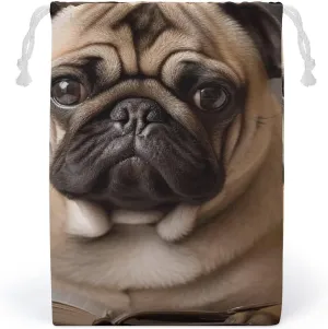 Storage Bags Makeup Bag Toy Bag Reusable Bags Toiletry Animal Pug Dog Printed Organizer Multi Purpose Foldable Ditty Bag Travel Pouch