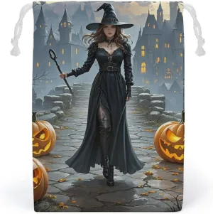 Storage Bags Makeup Bag Toy Bag Reusable Bags Toiletry Witches Printed Organizer Multi Purpose Foldable Ditty Bag Travel Pouch