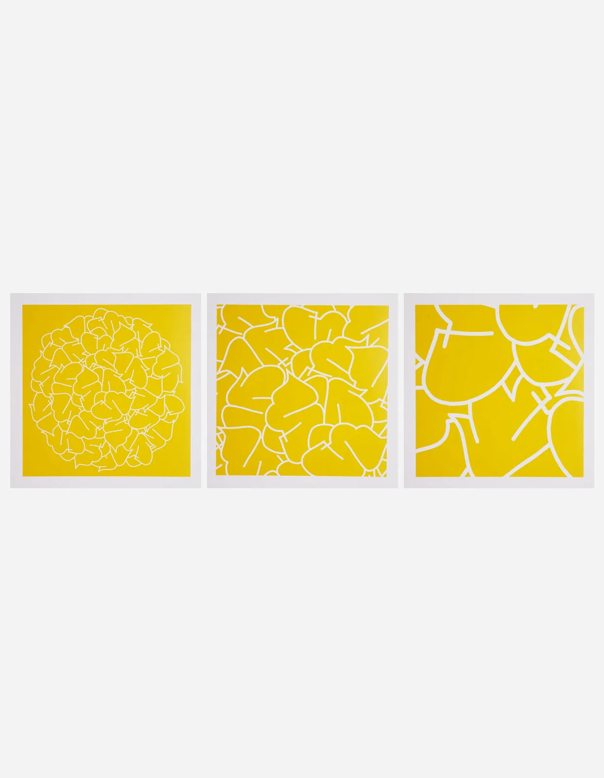 Teach YE-90, 91 & 92 Triptych Yellow