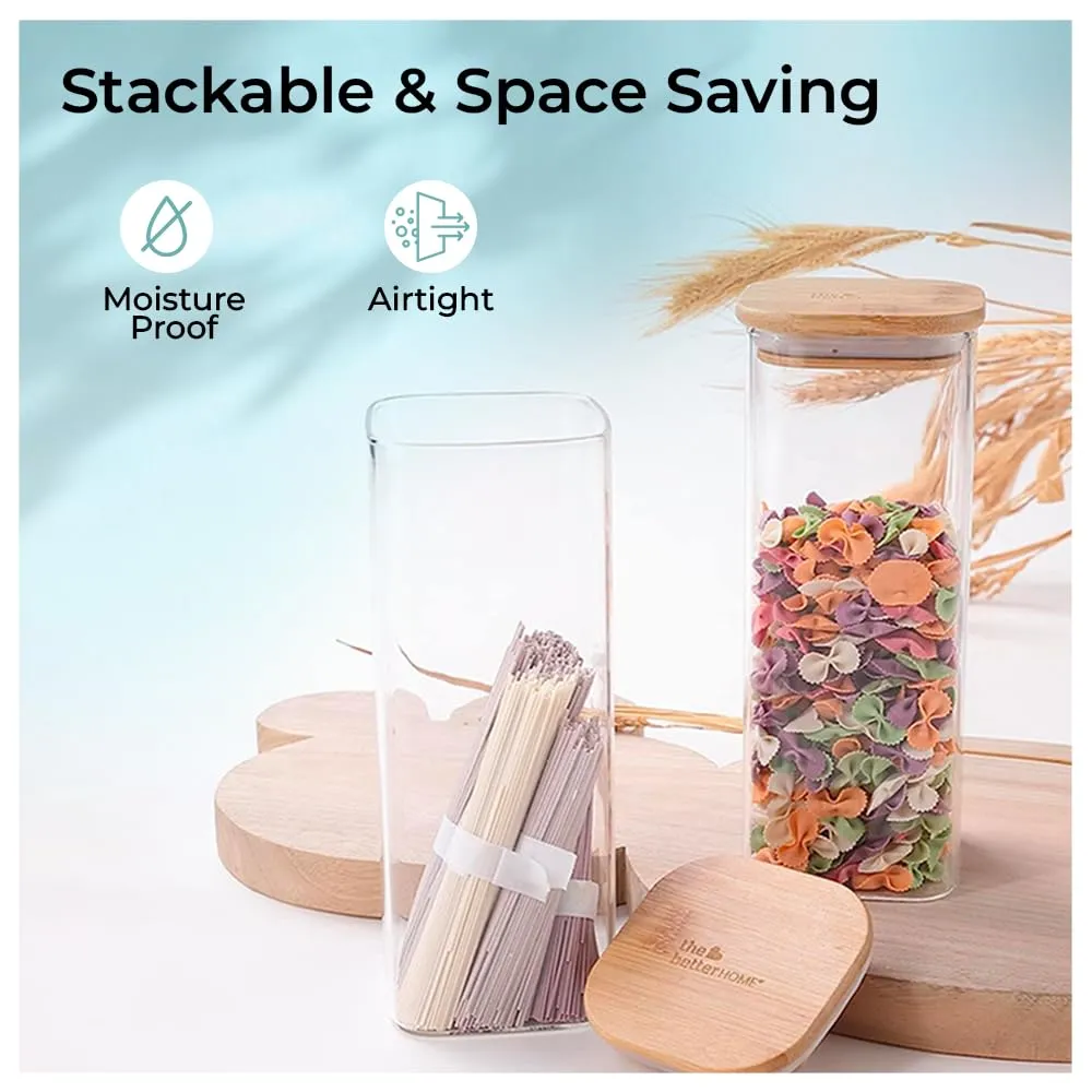 The Better Home Borosilicate Rectangular Glass Jar