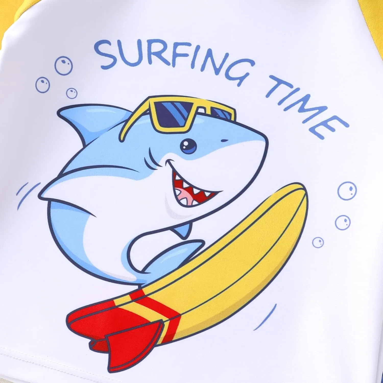 Toddler Baby Boy Swimwear Long Sleeve Rashguard Swimsuit with Sun Hat Cartoon Animal Bathing Suit