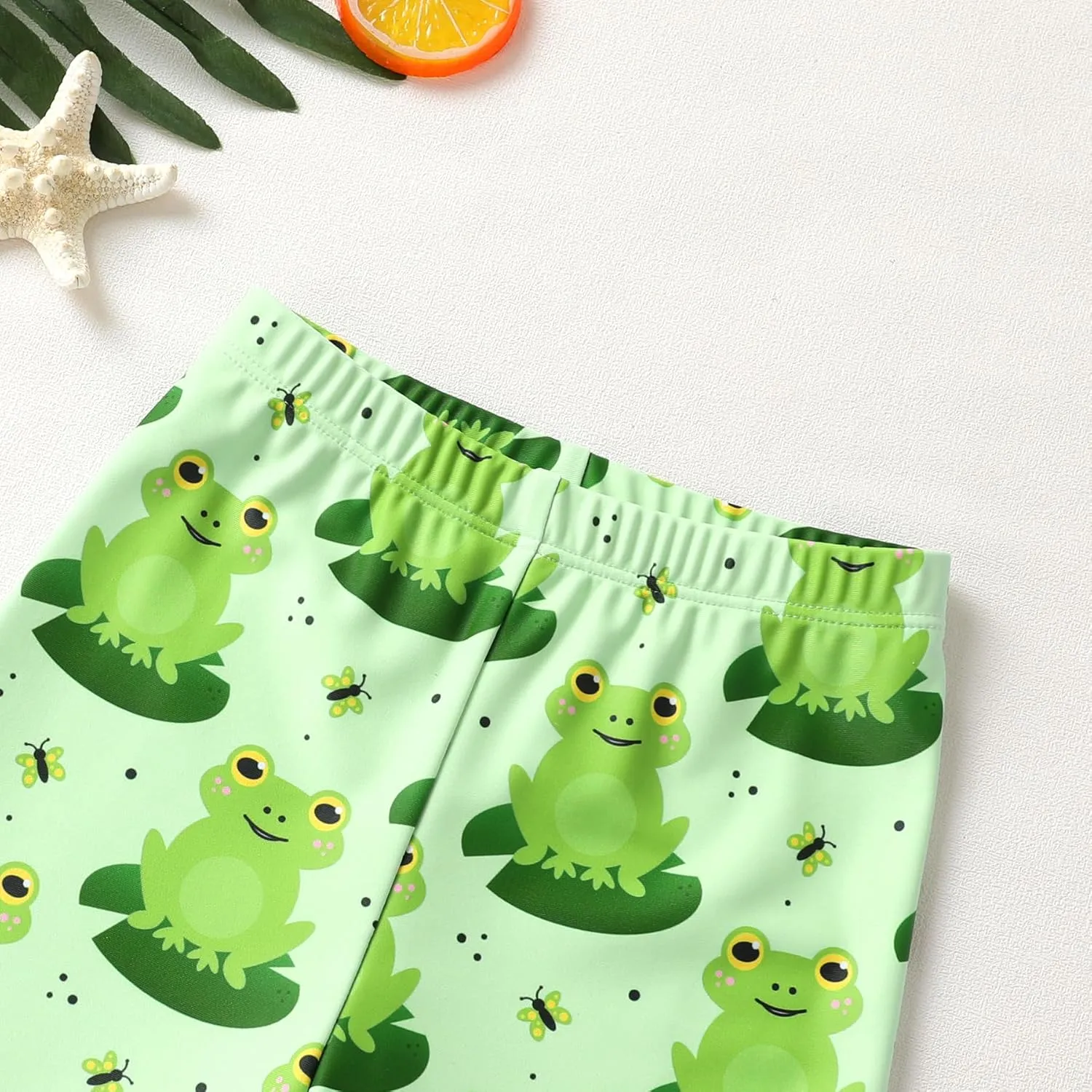 Toddler Baby Boy Swimwear Long Sleeve Rashguard Swimsuit with Sun Hat Cartoon Animal Bathing Suit
