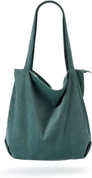 Tote Bag For Women Corduroy Shoulder Bags Travel Large Handbags Woman Satchel Hand Bag For Shopping Travel Essential