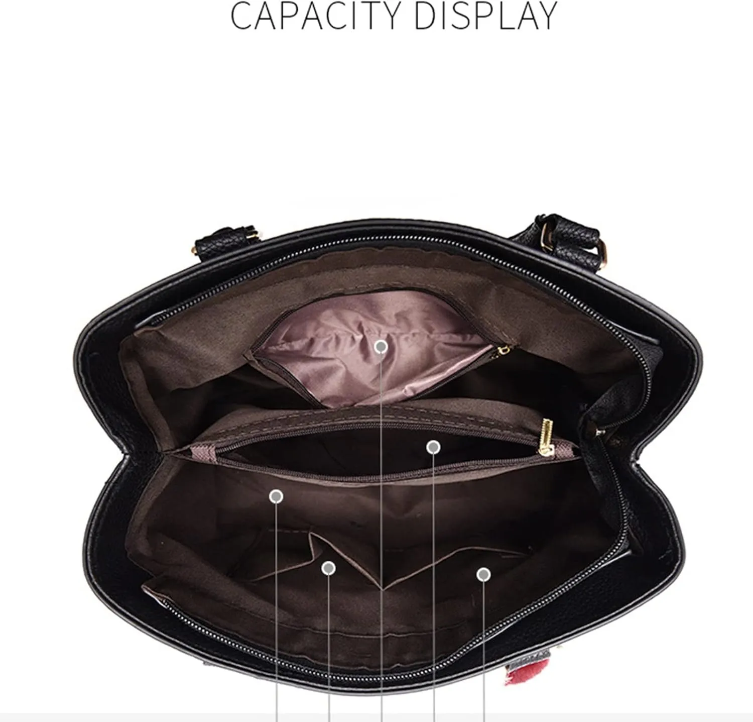 Tote Bag For Women Elegant Casual Leather Messenger Bags Handbags Large Capacity Handbag For Mom Daily Work Birthday T