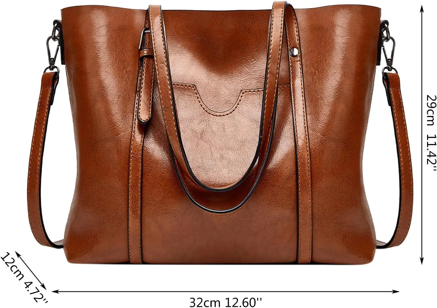Tote Bag For Women Retro Hobo Handbags Woman Large Designer Ladies Bag Pocket Purse Leather For Daily Shopping Travel H