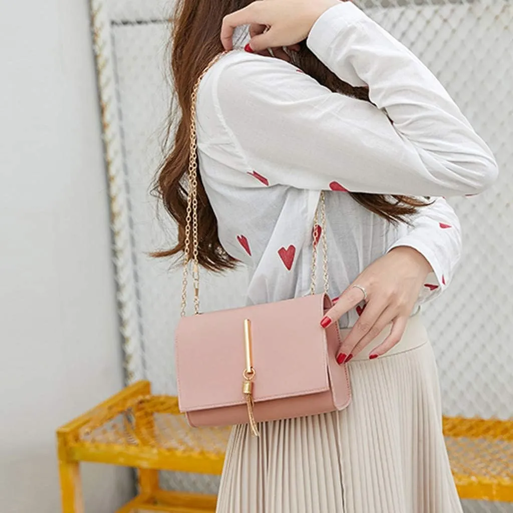 Tote Bag For Women Tassel Mobile Shoulders Handbags Package Fashion Lady Letter Messenger Purse Phone Crossbody Bags X