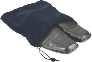 Travel Shoe Bag 12 1/2x15 Drawstring Navy Soft Nylon Shoe Tote Bags, Suitcase Dress Travel