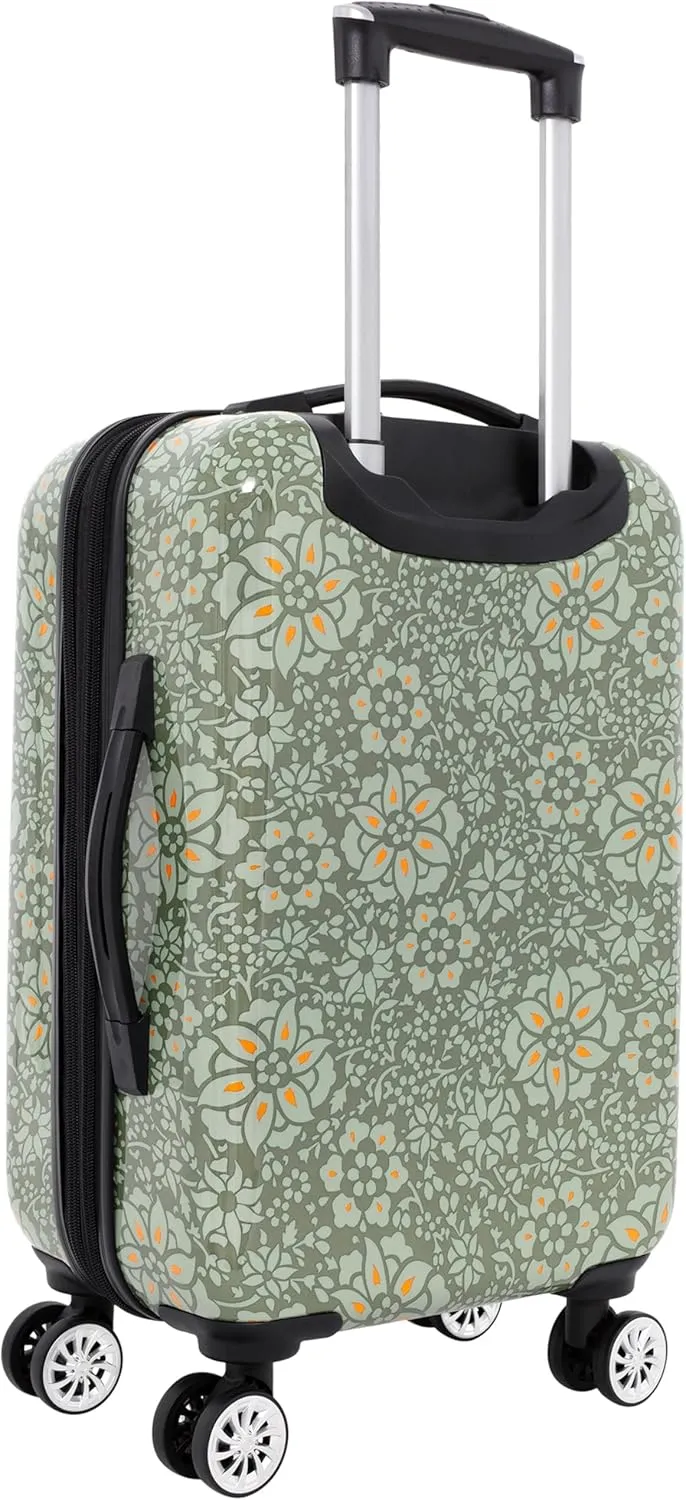 Travelers Club Bella Caronia Deluxe, 3, 7 Piece Luggage & Travel Accessories Set, Jamila, 20" Carry-On