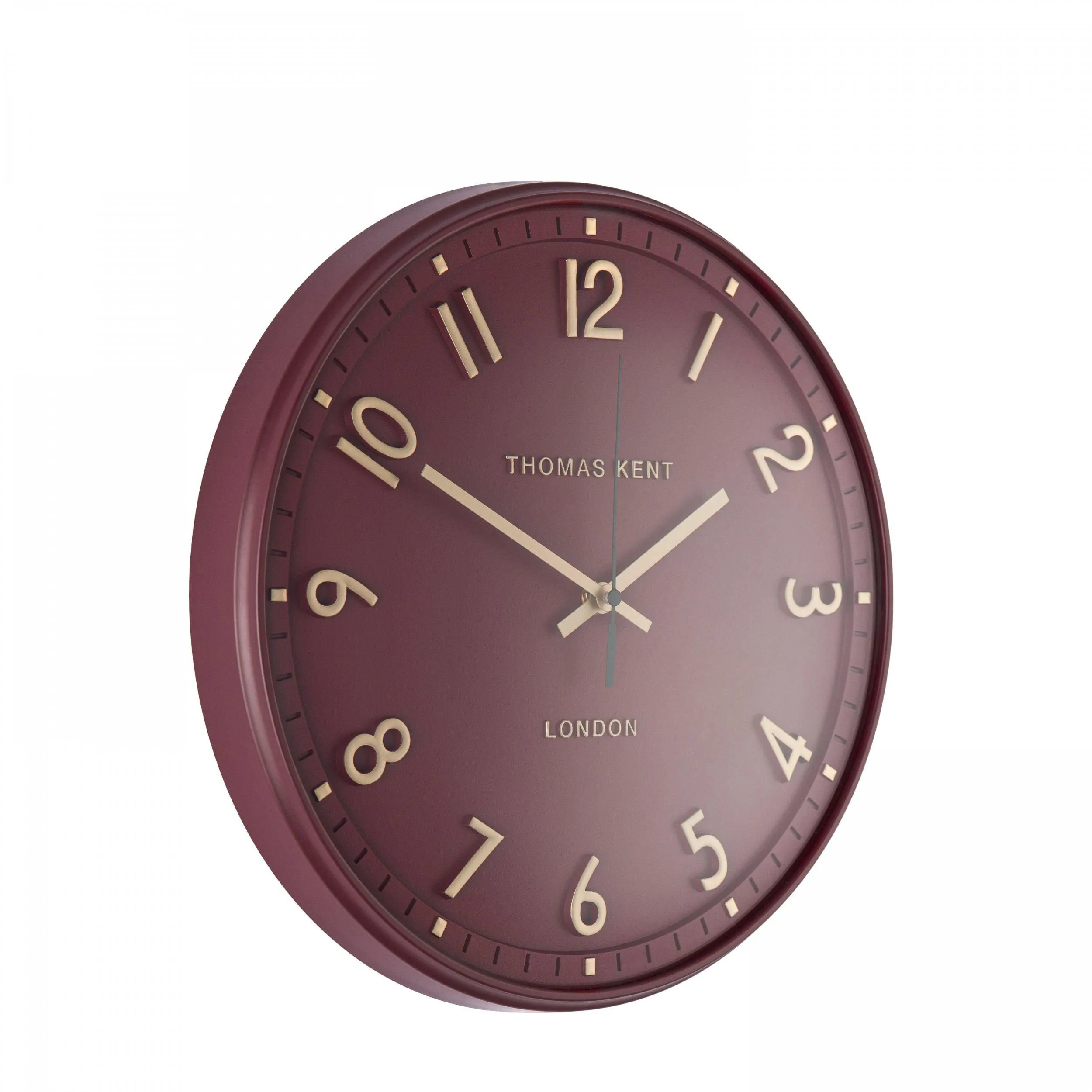 Tresco 14" Wall Clock Berry