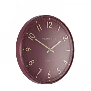 Tresco 14" Wall Clock Berry