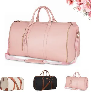 Viralhuntz Travel Bag (45L Capacity), Viralhuntz Large Capacity Multifunctional Storage Bags, Foldie Travel Bag Expandable, Unisex (Pink)
