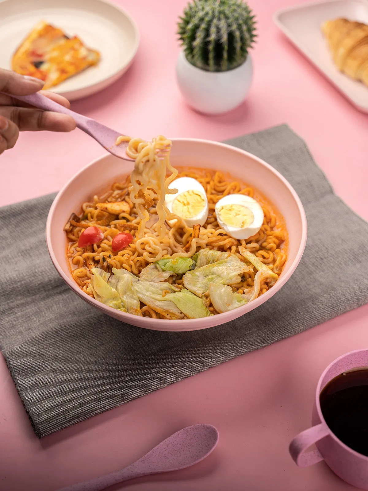 Wheat Straw Ramen Bowls Set Of Two