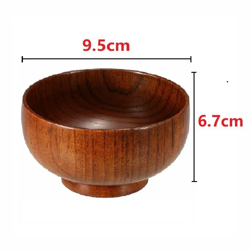 Wooden Bowl - Japanese Style Wood Rice Soup Salad